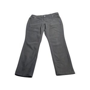 Almost Famous Straight Leg Jeans Women 22 Black Excellent Embellished Studded